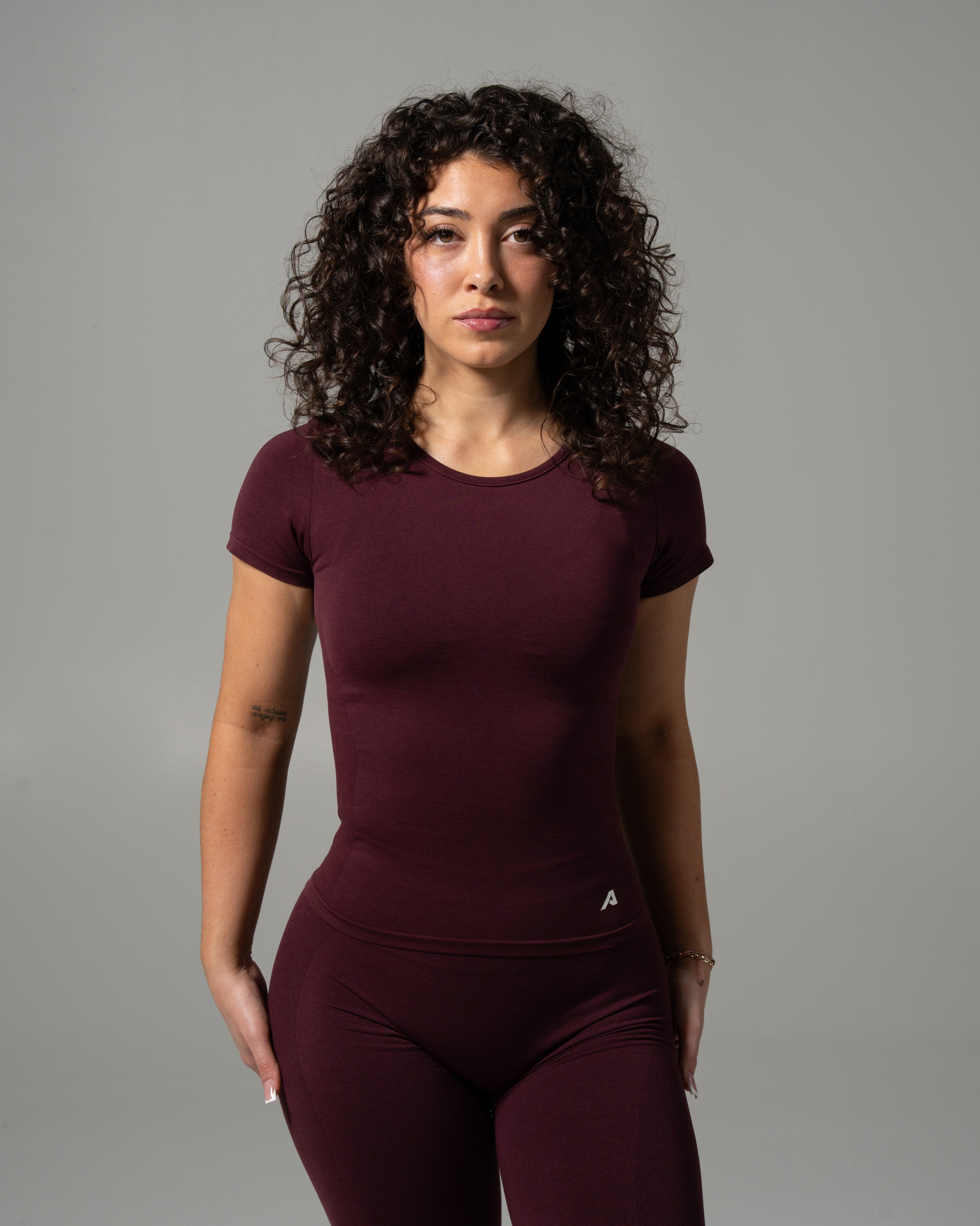 Glass Tee - Merlot